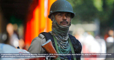 A paramilitary trooper in Jammu on Monday, November 4, 2019. Promised more jobs, more factories, what the Kashmiris instead have got since August 5 are more troops, more restrictions