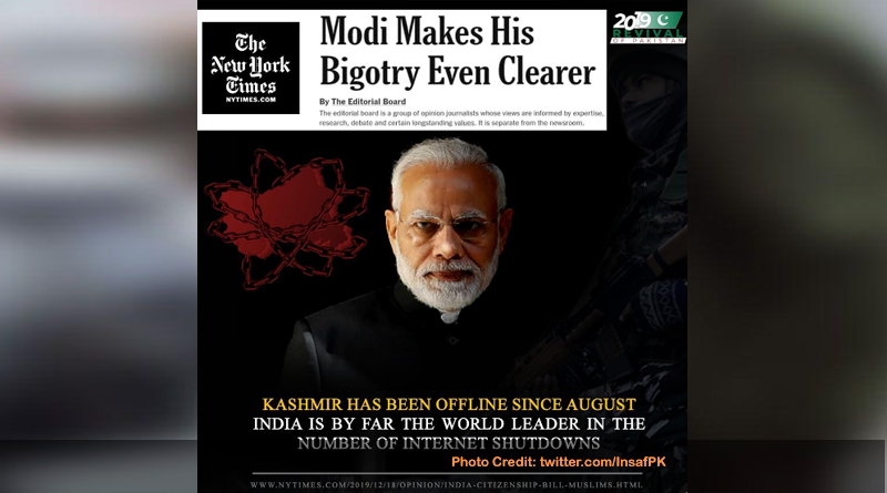 Modi makes his bigotry even clearer