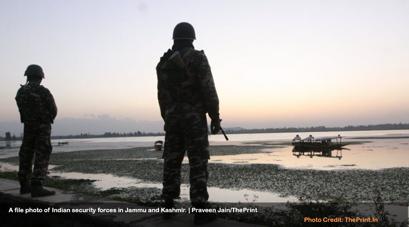 A file photo of Indian security forces in Jammu and Kashmir.