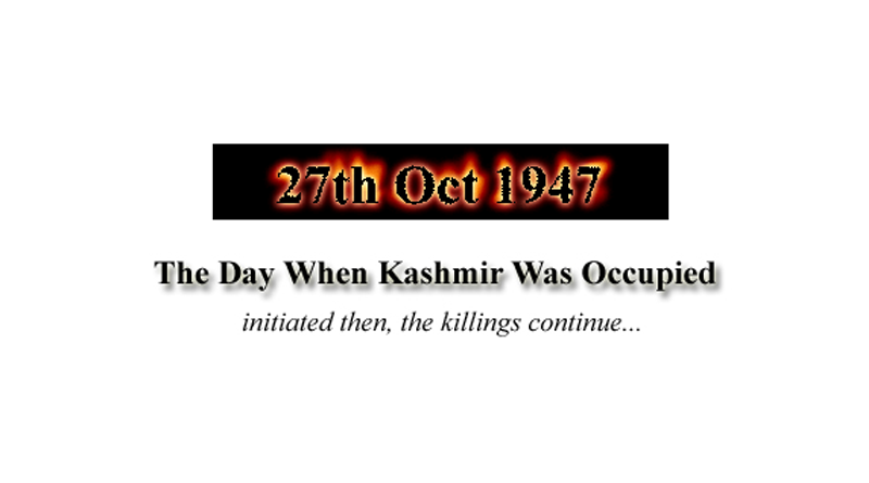 Indian Occupation Began With Murder of Kashmiris